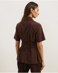 Atmos&Here - Aveline Tie Back Shirt