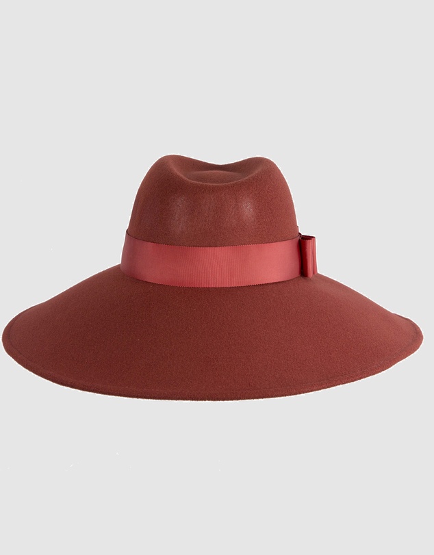 Max Alexander - Wide Brim Rust Winter Hat