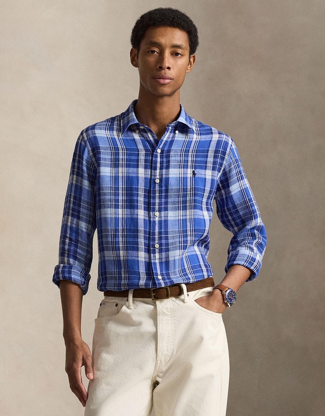 Polo Ralph Lauren - Custom Fit Plaid Linen Shirt