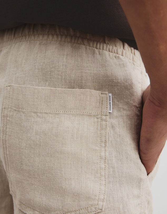 Country Road - Organically Grown Linen Drawcord Short