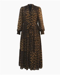 Forcast - Shakira V-Neck Button Dress