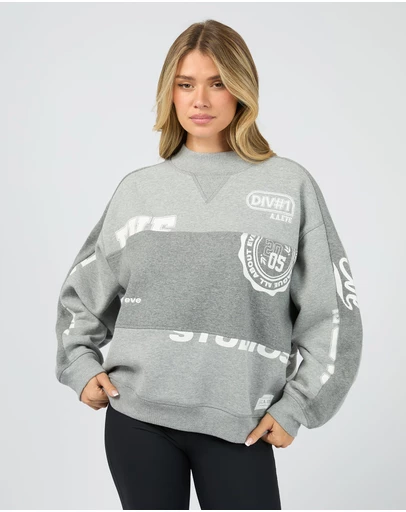 All About Eve - Kyoto Vintage Panel Crew Grey Marle