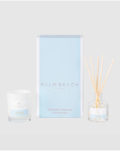 Palm Beach Collection - Yuzu & Sea Moss Mini Candle & Diffuser Gift Pack