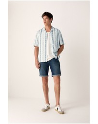 NEXT - Short Sleeve Textured Stripe Shirt