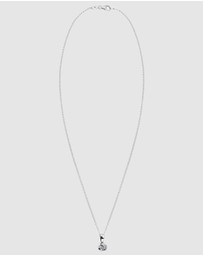 Elli Jewelry - Necklace with pendant Circle Zirconia 925 Sterling Silver