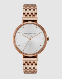 Armani Exchange - Rose Gold-Tone Women's Analogue Watch