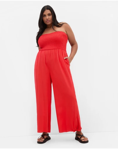 City Chic - Ally Strapless Jumpsuit