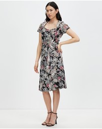 Pink Ruby - Summer Garden A-Line Dress