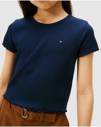 Tommy Hilfiger - Essential Rib Top SS - Teens