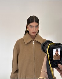ENA PELLY - Maeve Wool Blend Bomber