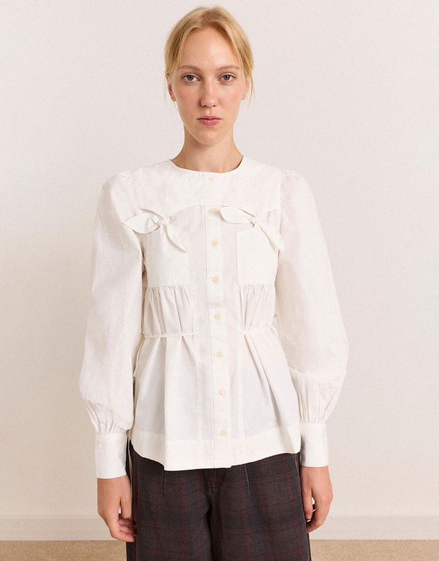 Damson Madder - Lettie Bow Detail Blouse