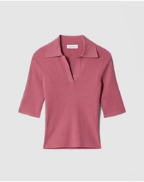 & Other Stories - Collared Short-Sleeve Top