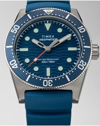 TIMEX - Deep Water Reef 200 SST Blue Dial Blue Rubber Strap