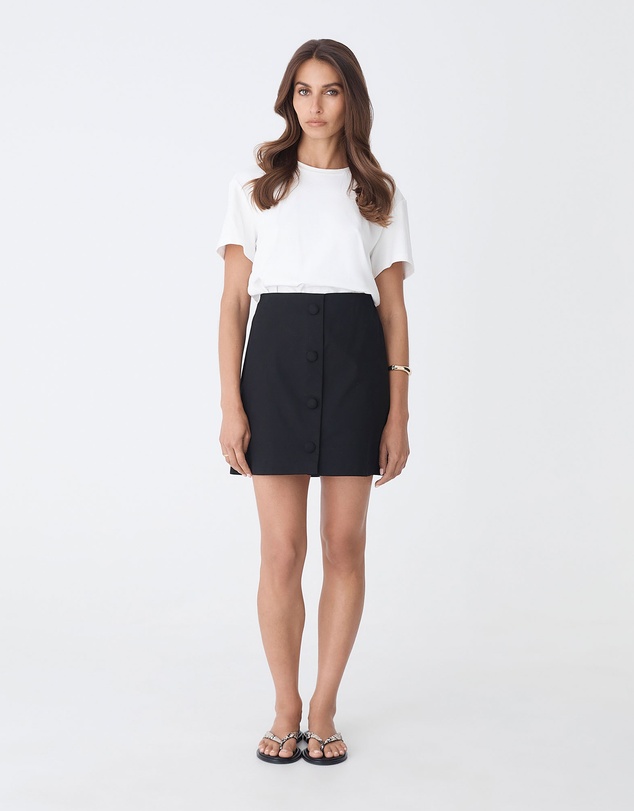Forcast - Winnie A-line Button Skirt