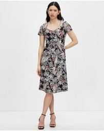 Pink Ruby - Summer Garden A-Line Dress