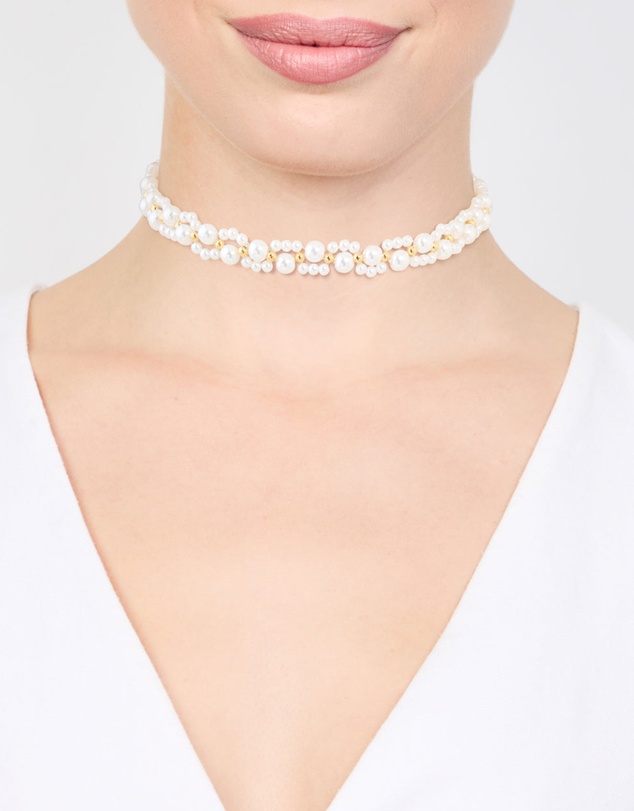Lovisa - Gold Plated Pearl Choker Necklace