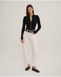 Witchery - Double Zip Knit Cardigan