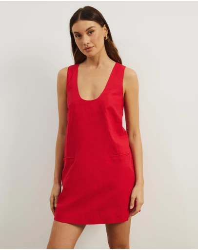 Atmos&Here - Luna Linen Blend Mini Dress