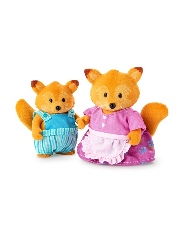 Lil Woodzeez - The Tippytail Foxes Miniature Animal Figurine Set
