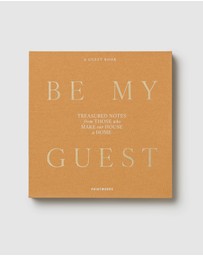 Printworks - Printworks Guest Book Be My Guest-Beige Yellow