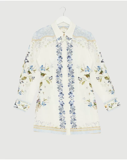 Revibe - Repaired Camilla Shirt Dress With A Line Skirt - AU S