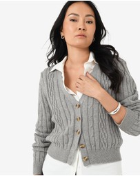Forcast - Rhodes Cable Knit Cardigan