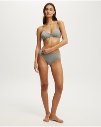 Cotton On Body - Cotton Pointelle Triangle Padded Bralette