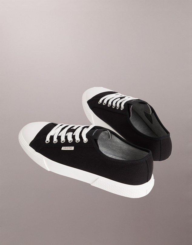 Calvin Klein - Alvaro Cotton Canvas Logo Trainers