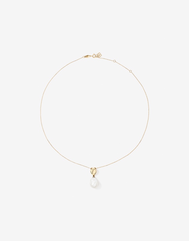 Michael Hill - Baroque Cultured Freshwater Pearl Drop Necklace in 10kt Yellow Gold