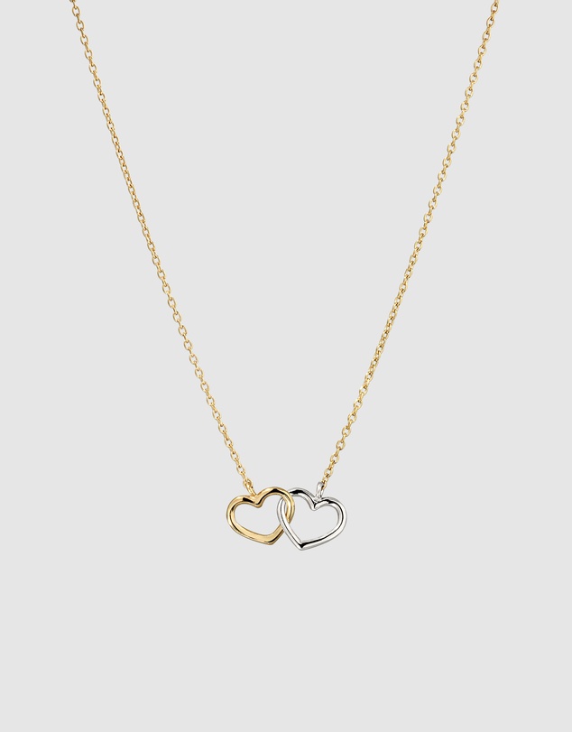 Elli Jewelry - Necklace Heart Pendant Valentine Dainty 925 Sterling Silver Gold-Plated