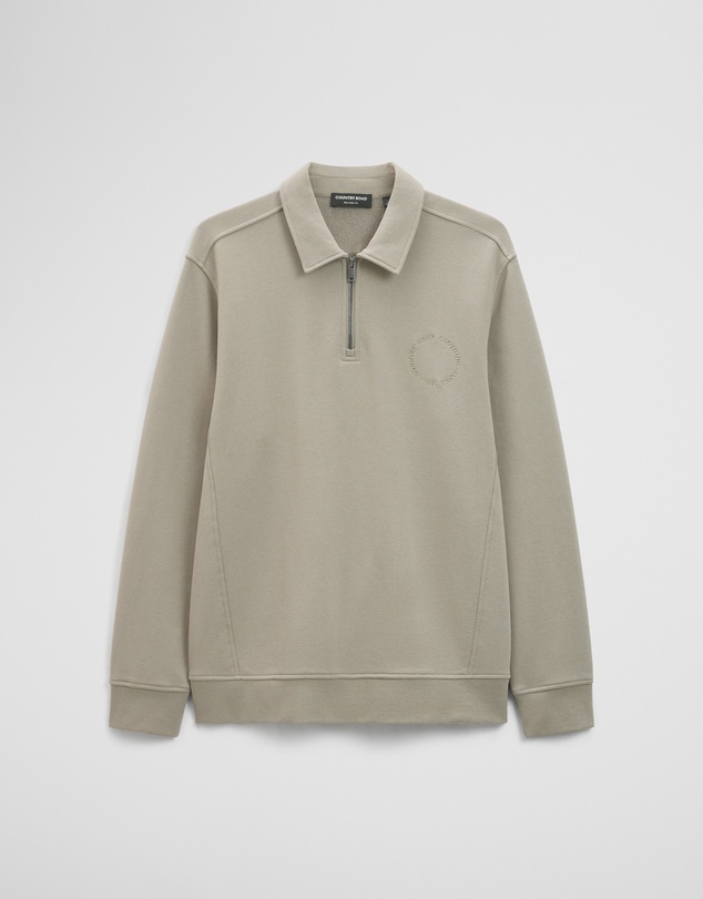 Country Road - Australian Cotton Long Sleeve Folded Collar Sweat