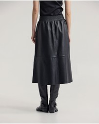 Oxford - Jaya Leather Midi Skirt
