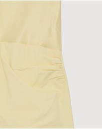 Revibe - Repaired Shona Joy Dillon Contrast Draped Cowl Mini Dress - AU 10