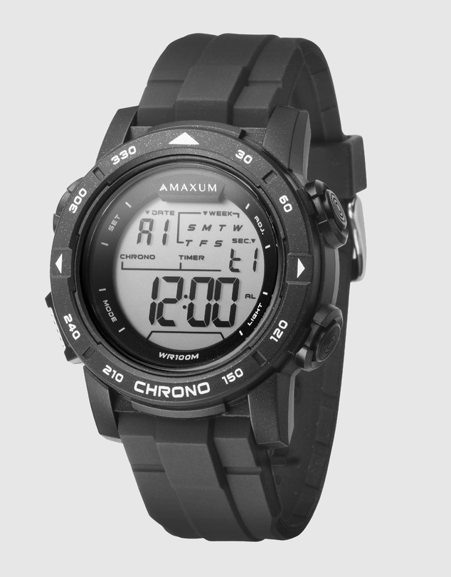 Maxum - Basalt Black Digital Watch