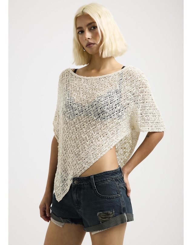 Neon Hart - Faye Open Knit Poncho