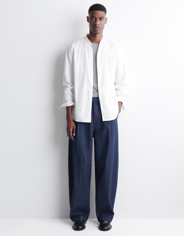 COS - Grandad-Collar Cotton Shirt