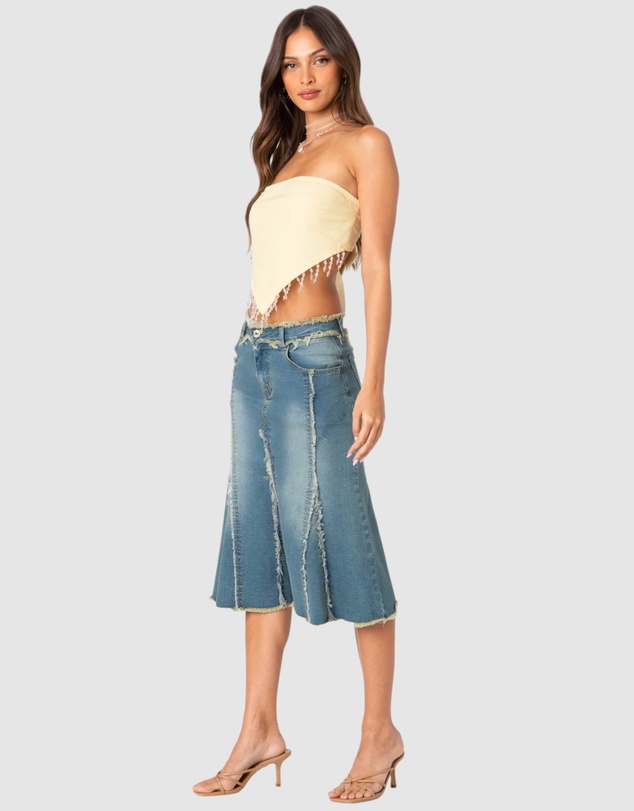 EDIKTED - Chandelier Beaded Triangle Top
