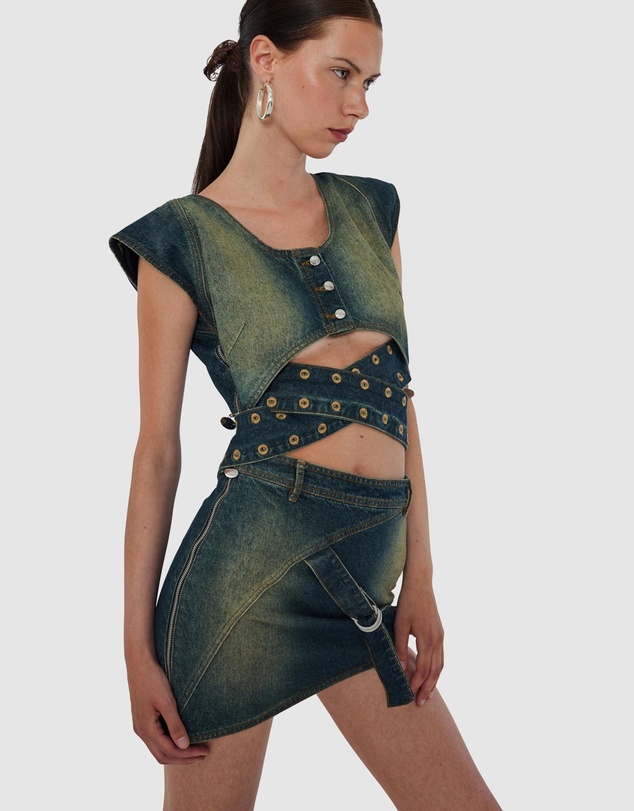 Cannari Concept - Mini Skirt With D-Ring