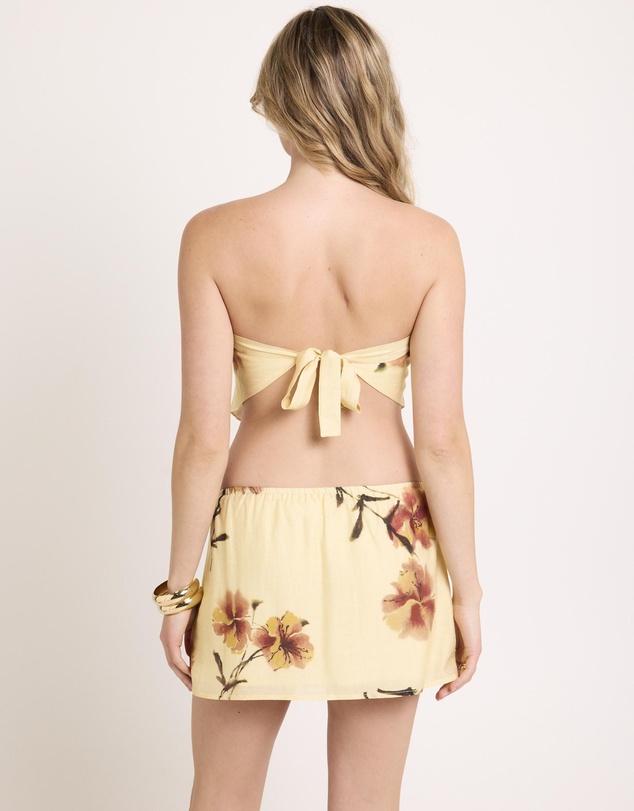 Subtitled - Bella Floral Scarf Top