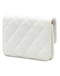 Pre-Loved by Azura Reborn - Pre-Loved CC Quilted Caviar Medallion Charm Clutch With Chain