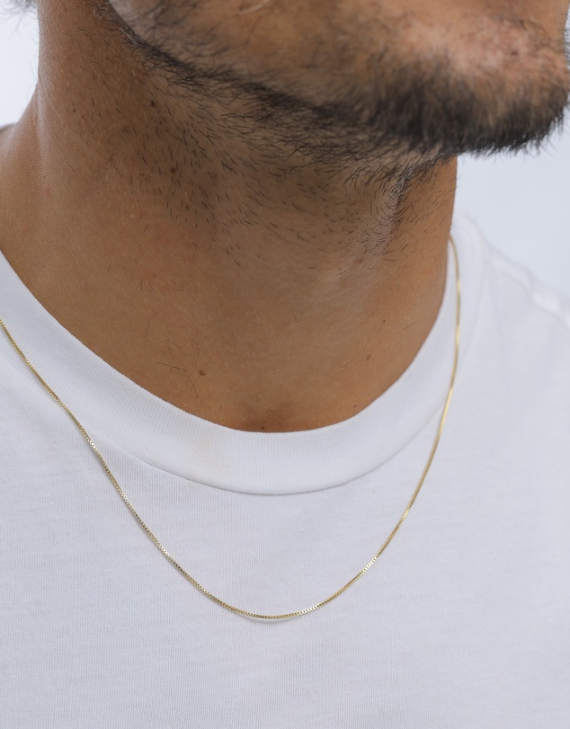 Kuzzoi - ICONIC EXCLUSIVE - Classic Box Chain Necklace in Gold-Plated 925 Sterling Silver