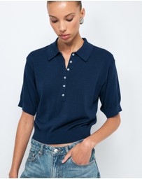 AERE - Abbey SS Knit Polo