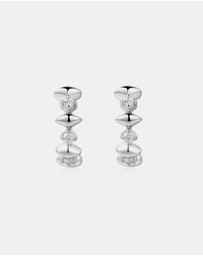 Ania Haie - Ania Haie Silver Sparkle Huggies