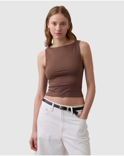 GAP - Closeknit Crop Boat Top