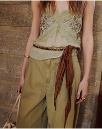 M.N.G - Embroidered Applique Top