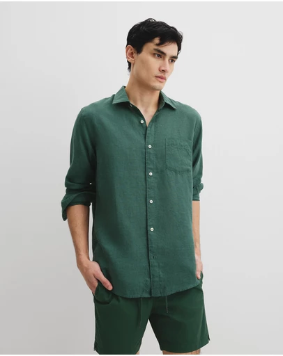Country Road - Organically Grown Linen Regular Fit Shirt