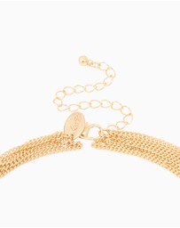 Lovisa - Gold Statement Circle Pendant Necklace