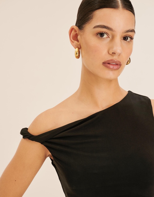 AERE - Cupro Off Shoulder Top