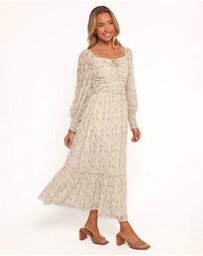 Petal & Pup - Keziah Long Sleeve Maxi Dress - Yellow Floral