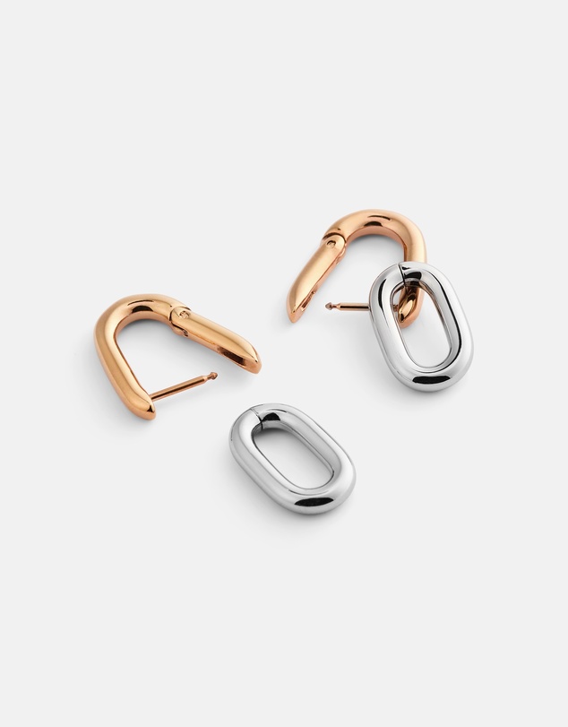 Daniel Wellington - Contrast Link Earrings Two Tone